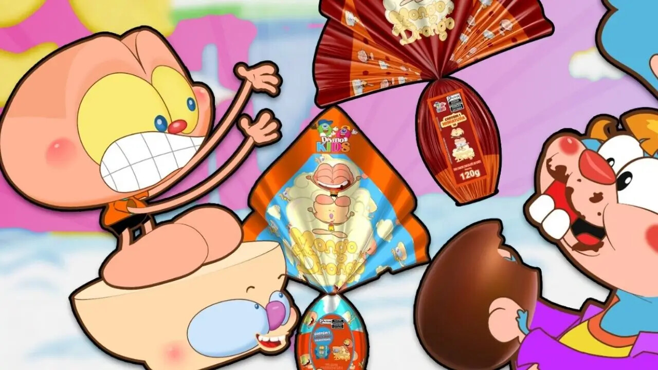 Ovo de Pascoa Mongo e Drongo da Divino Kids