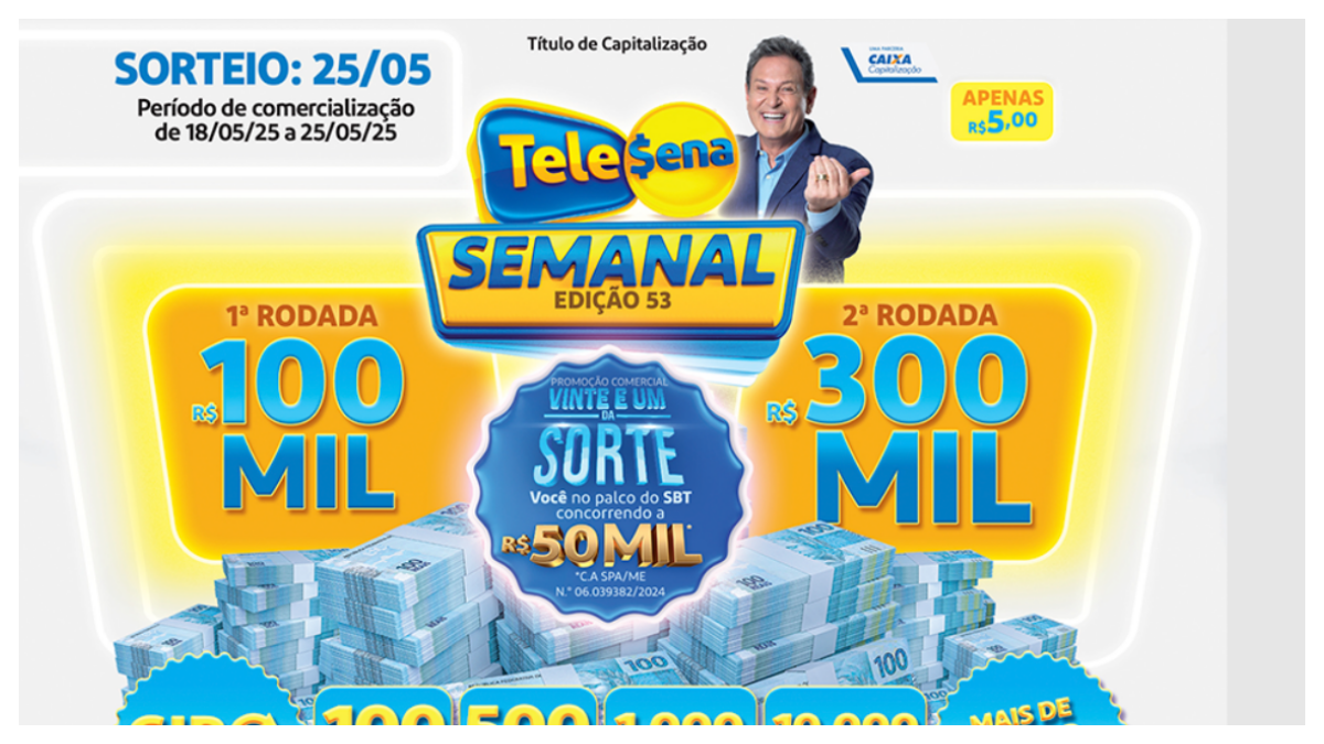 Tele Sena Semanal em mais uma edição no SBT