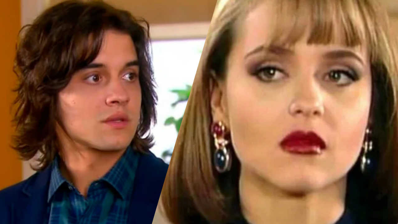 Guilherme Boury e Gaby Spanic (Foto: Reprodução/SBT)