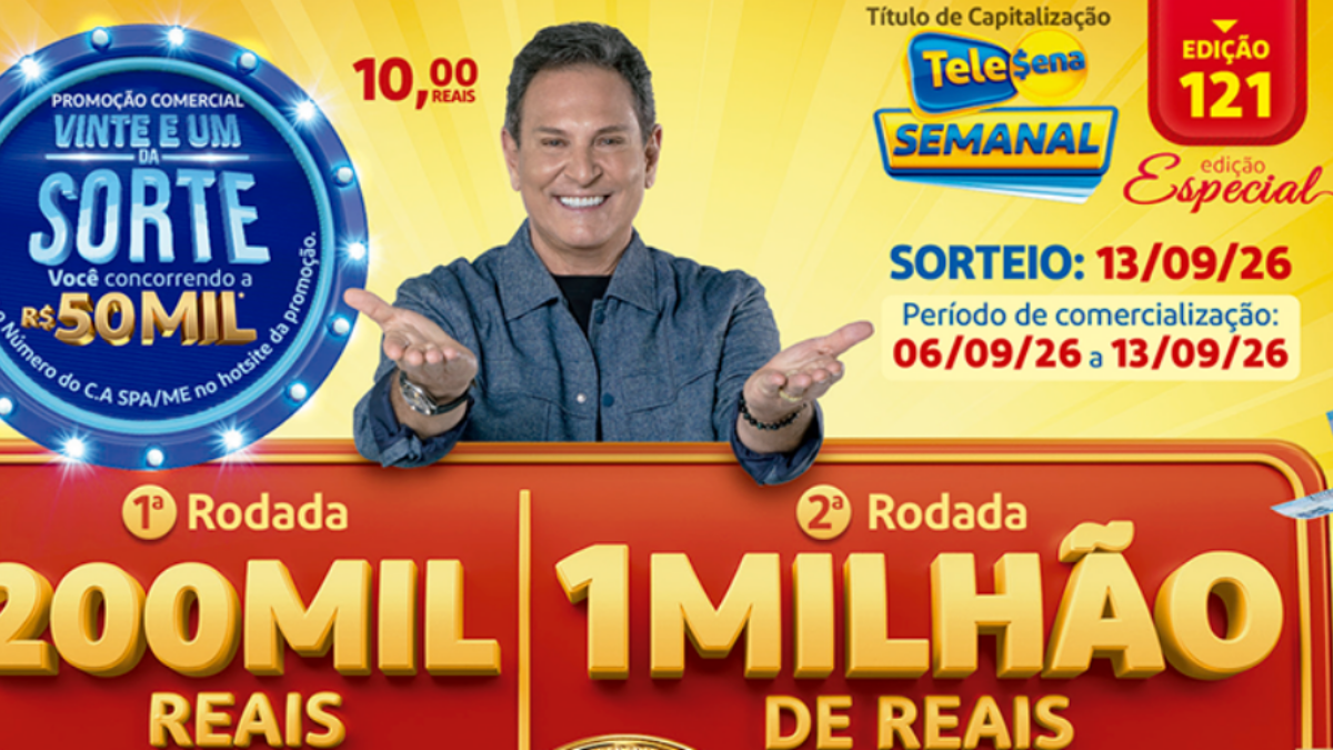 Confira o que vai acontecer na Tele Sena Semanal